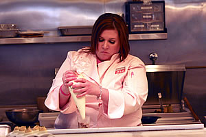 Chef Blythe Beck working in her kitchen at Central 214. (Oxygen photo by Irwin Thompson)