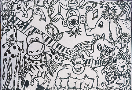 Jungle Jam drawing