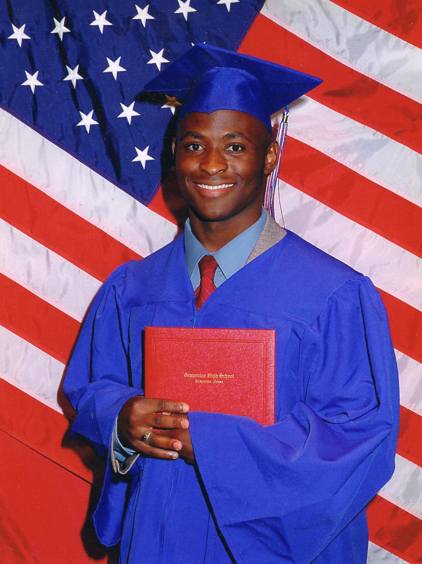 Kachepa at his high school graduation.