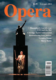 Richard Croft as Gandhi on the cover of Opera magazine