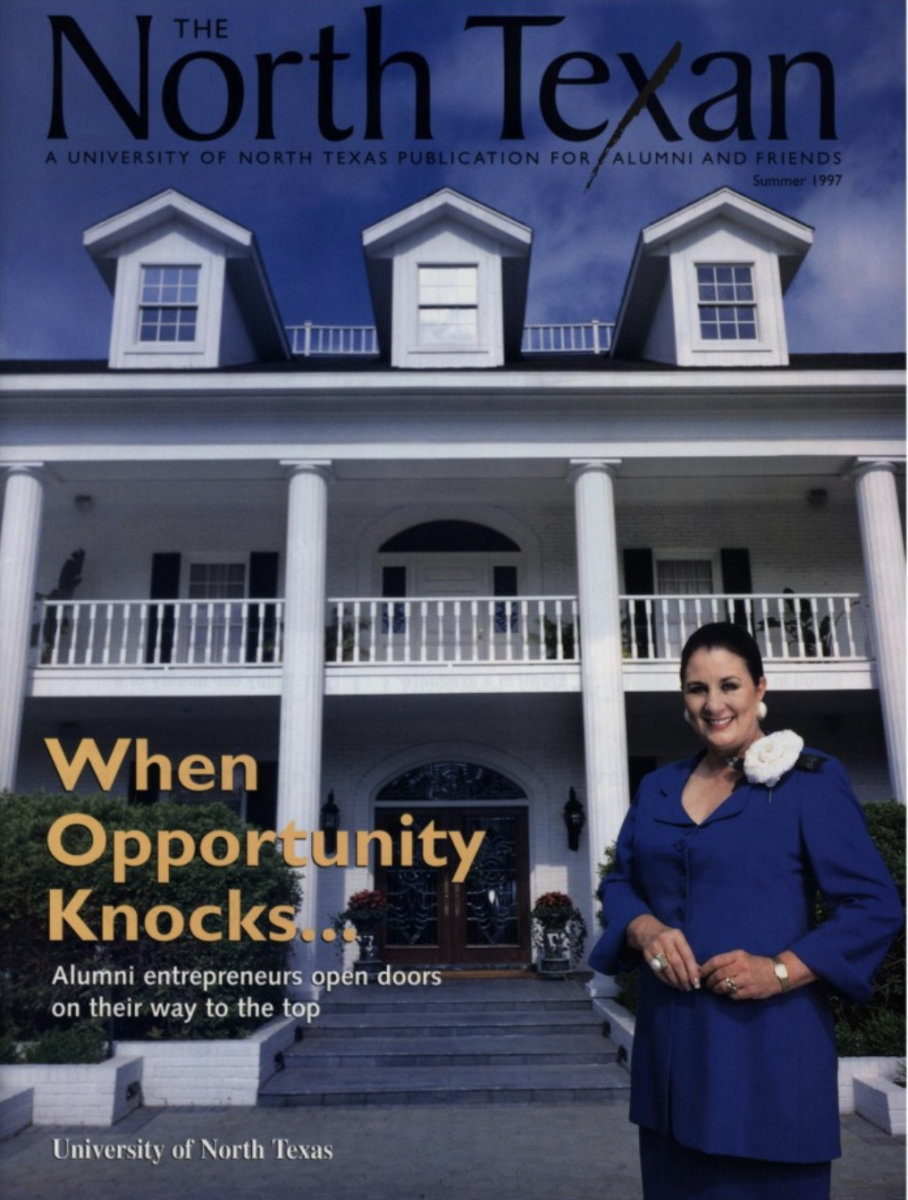 Photo of Martha Fuller Turner Bauguss on cover of North Texan