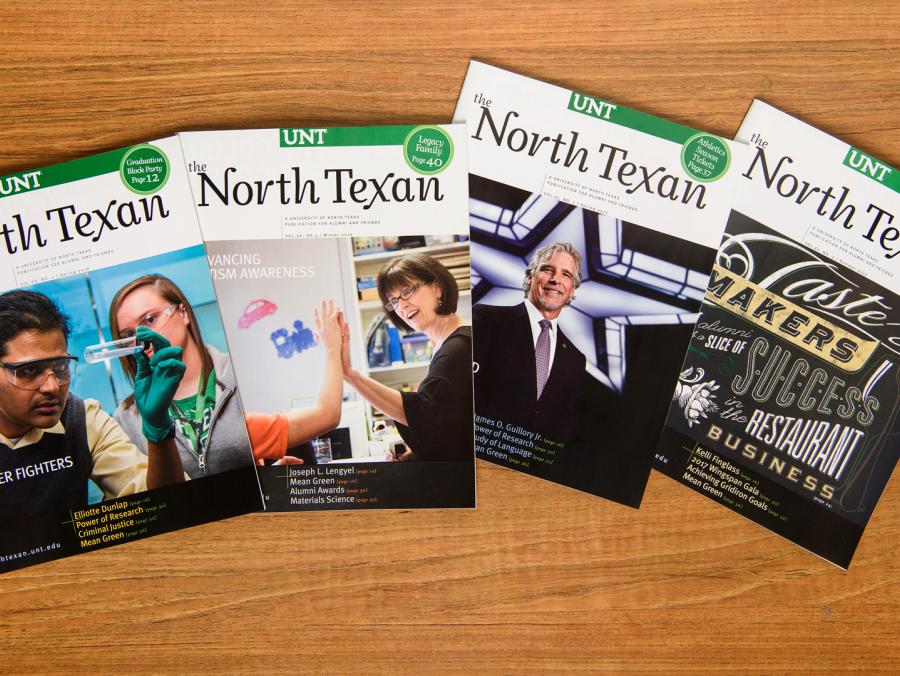 North Texan magazine covers from the past year