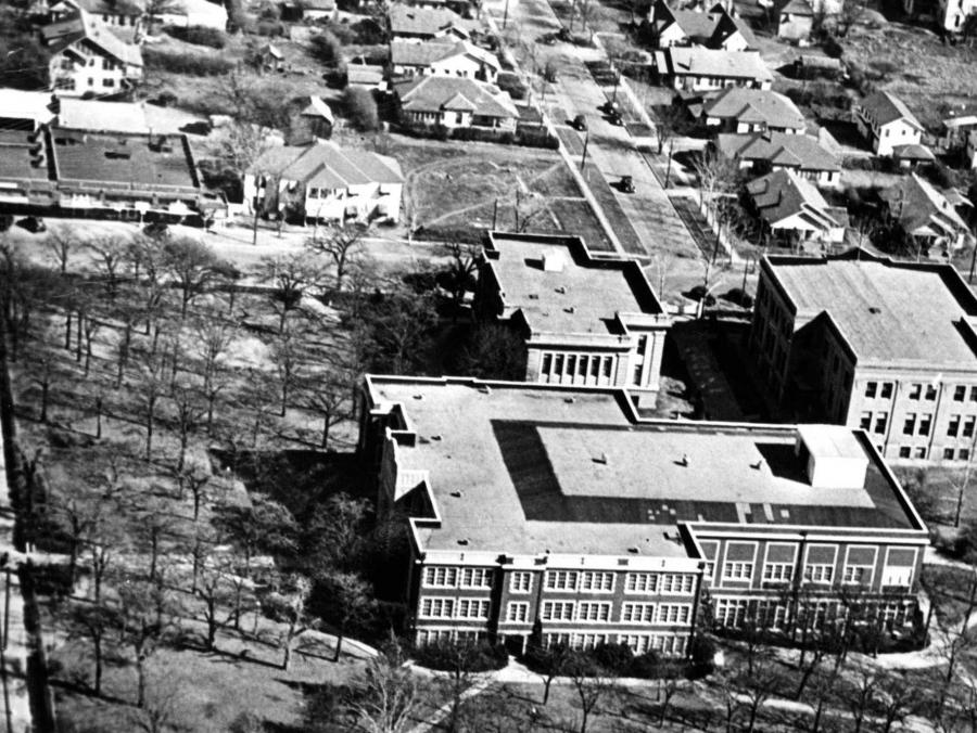 Aerial of Abbey House in 1940