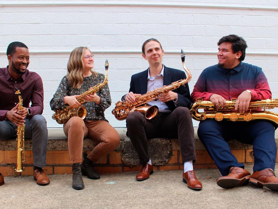 Lotus Saxophone Quartet -- Rico Allen, Mikayla Peterson, Trek Boyland and Ben Facundo