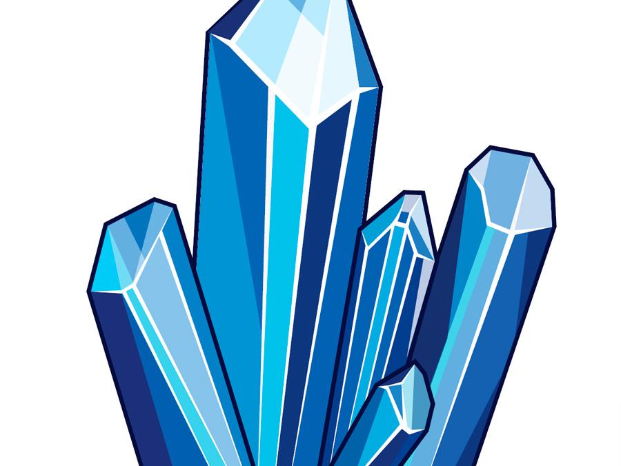 illustration of crystals