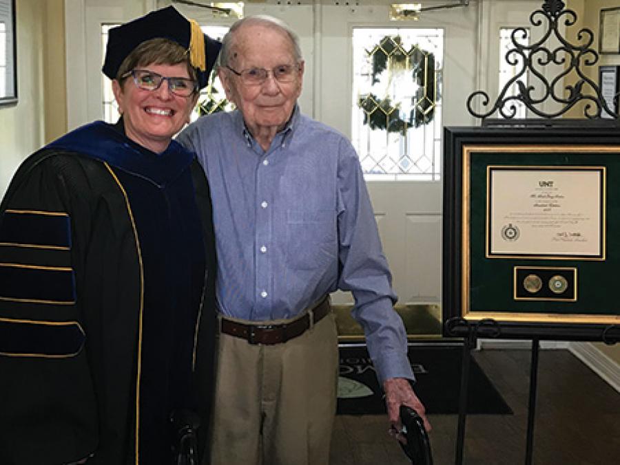 From left, Brenda McCoy and Paul Poston Sr.