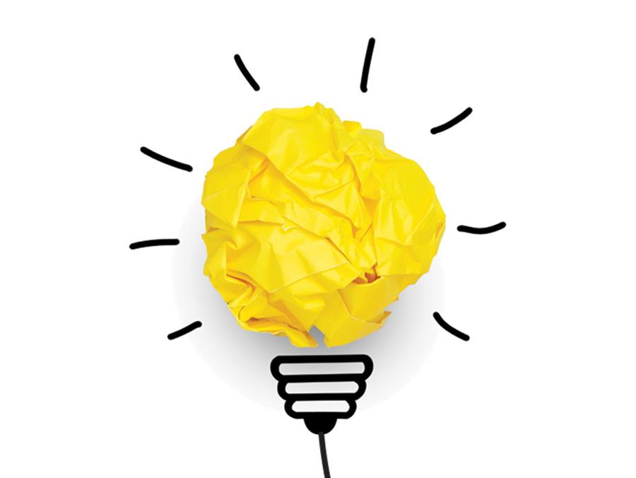 light bulb representing an idea
