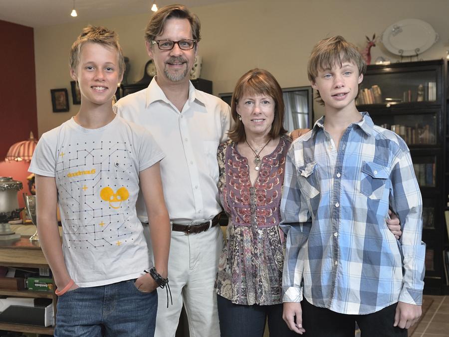 Ligon family standing