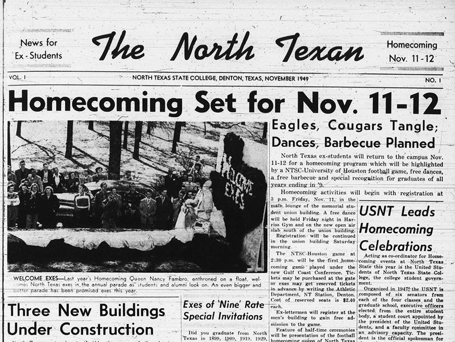 North Texan first issue, November 1949