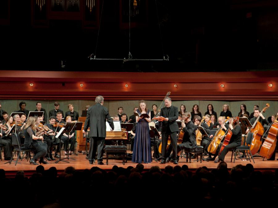 UNT musicians performing Theodora