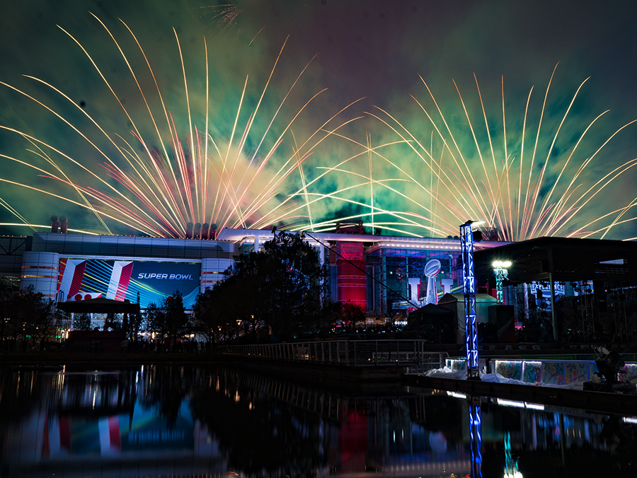 Superbowl fireworks